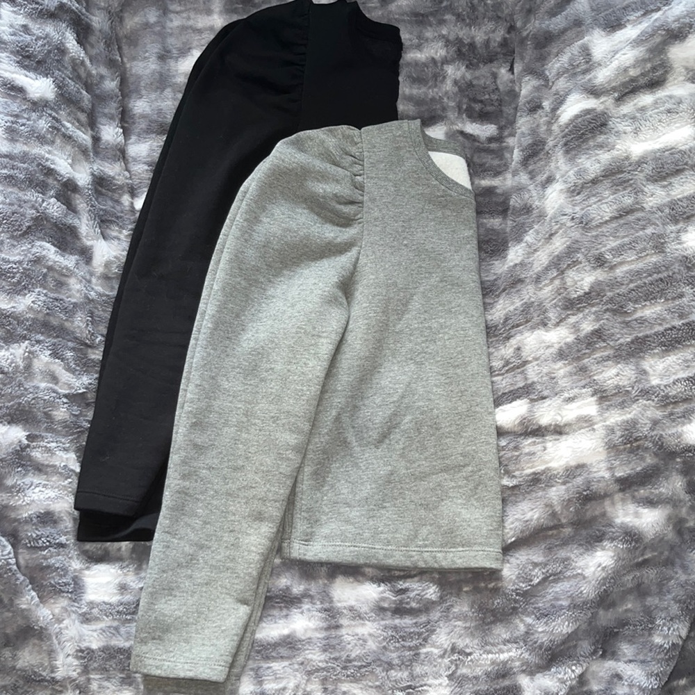 Zara Puff Shoulder Sweatshirts